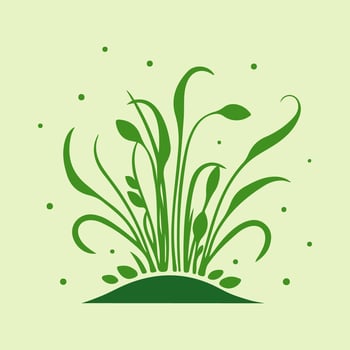 Microgreens Green Color Icon. Healthy Nutrition Logo. Organic Food. Srping Theme vector