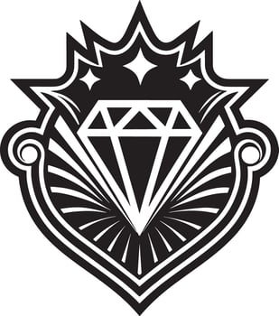 luxary logo design illustration black and white vector