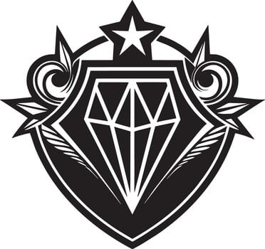 luxary logo design illustration black and white vector