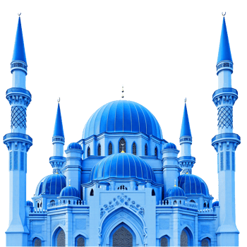 illustration of a blue mosque png