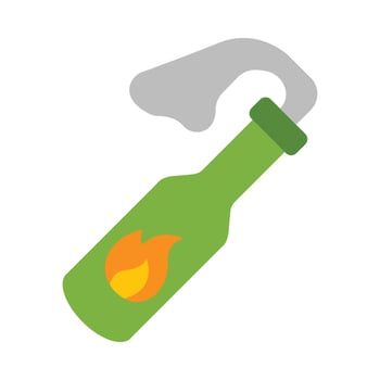 Molotov Flat icon vector