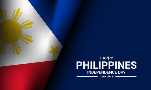 Philippines Independence Day Background Design. vector