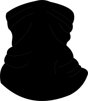 Buff mask black color png