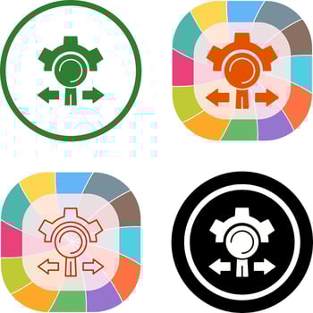 Research and Development Icon Design vector