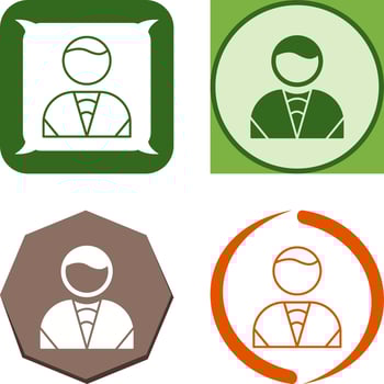 Man Icon Design vector