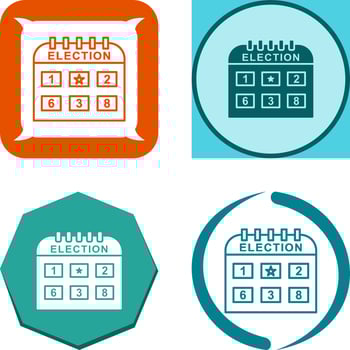 Election Day Icon Design vector