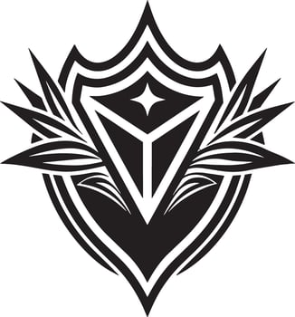 abstract icon and logo design black and white illustration vector