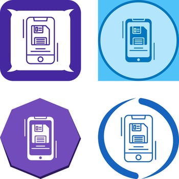 Backup File Icon Design vector