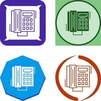 Phone Call Icon Design vector