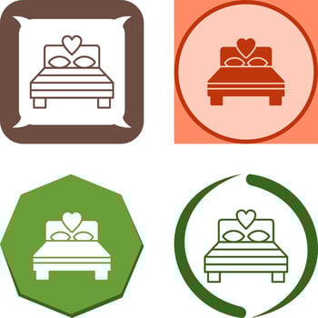 Bedroom Icon Design vector