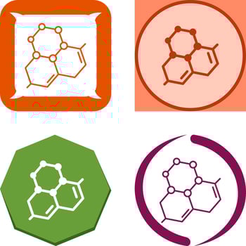 Molecule Icon Design vector