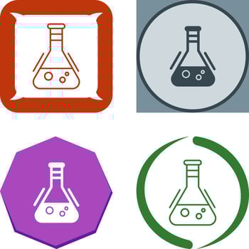 Flask Icon Design vector