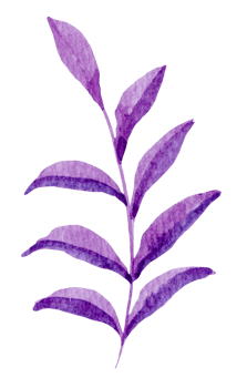 Pink leaf watercolor png