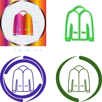 Men's Jacket Icon Design vector