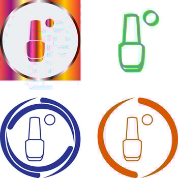 Nailpolish Icon Design vector