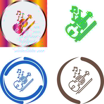 Violin Icon Design vector