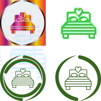 Bedroom Icon Design vector