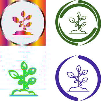 Sprout Icon Design vector