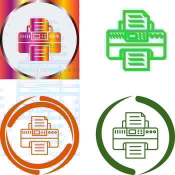 Printer Icon Design vector