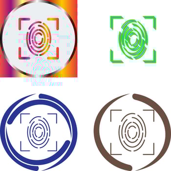 Fingerprint Icon Design vector