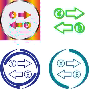 Exchange Icon Design vector