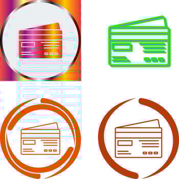 Credit Card Icon Design vector