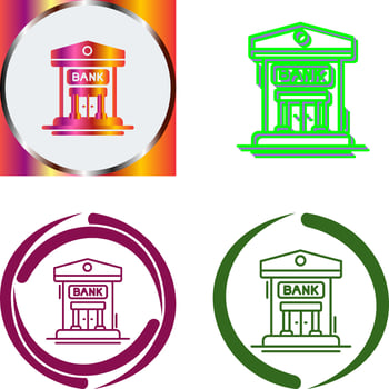 Bank Icon Design vector