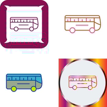 Bus Icon Design vector