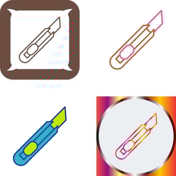 Stationery Knife Icon Design vector