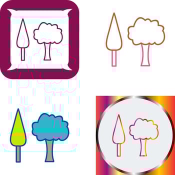 Trees Icon Design vector