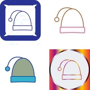 Christmas Cap Icon Design vector