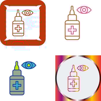 Eye Drop Icon Design vector