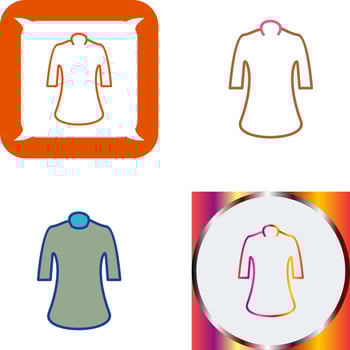 Ladies Shirt Icon Design vector
