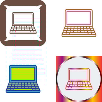 Laptop Icon Design vector