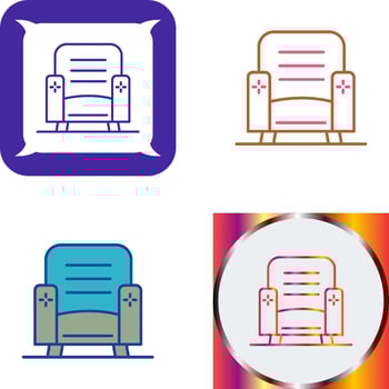 Armchair Icon Design vector