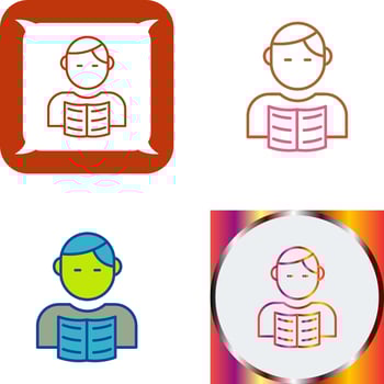 Student Icon Design vector