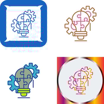 Problem Solving Icon Design vector