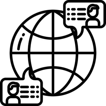 Location outline illustration vector