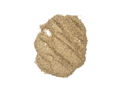 Minced black pepper pile transparent background top view png