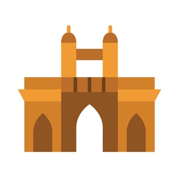 Mumbai Flat icon vector