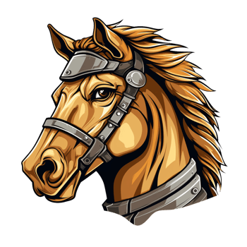 cartoon war horse head png