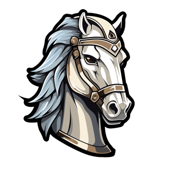 cartoon war horse head png