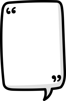 Black and white color speech bubble balloon with quotation marks, icon sticker memo keyword planner text box banner png