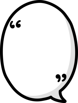 Black and white color speech bubble balloon with quotation marks, icon sticker memo keyword planner text box banner png