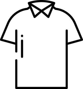shirt outline illustration vector