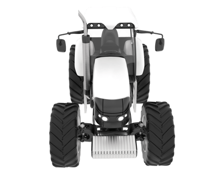Big farming vehicle isolated on background. 3d rendering - illustration png