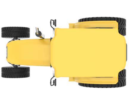 Large tractor isolated on background. 3d rendering - illustration png
