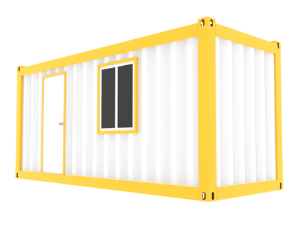 Container isolated on background. 3d rendering - illustration png