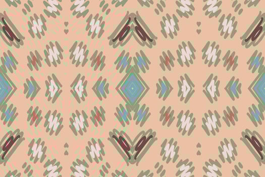 Ancient patterns Seamless Bandana print silk Motif embroidery, Ikat embroidery Design for Print tie dyeing pillowcase sambal puri kurti mughal architecture vector