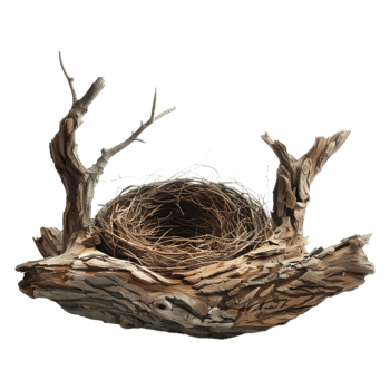Birds Nest on Transparent Background png